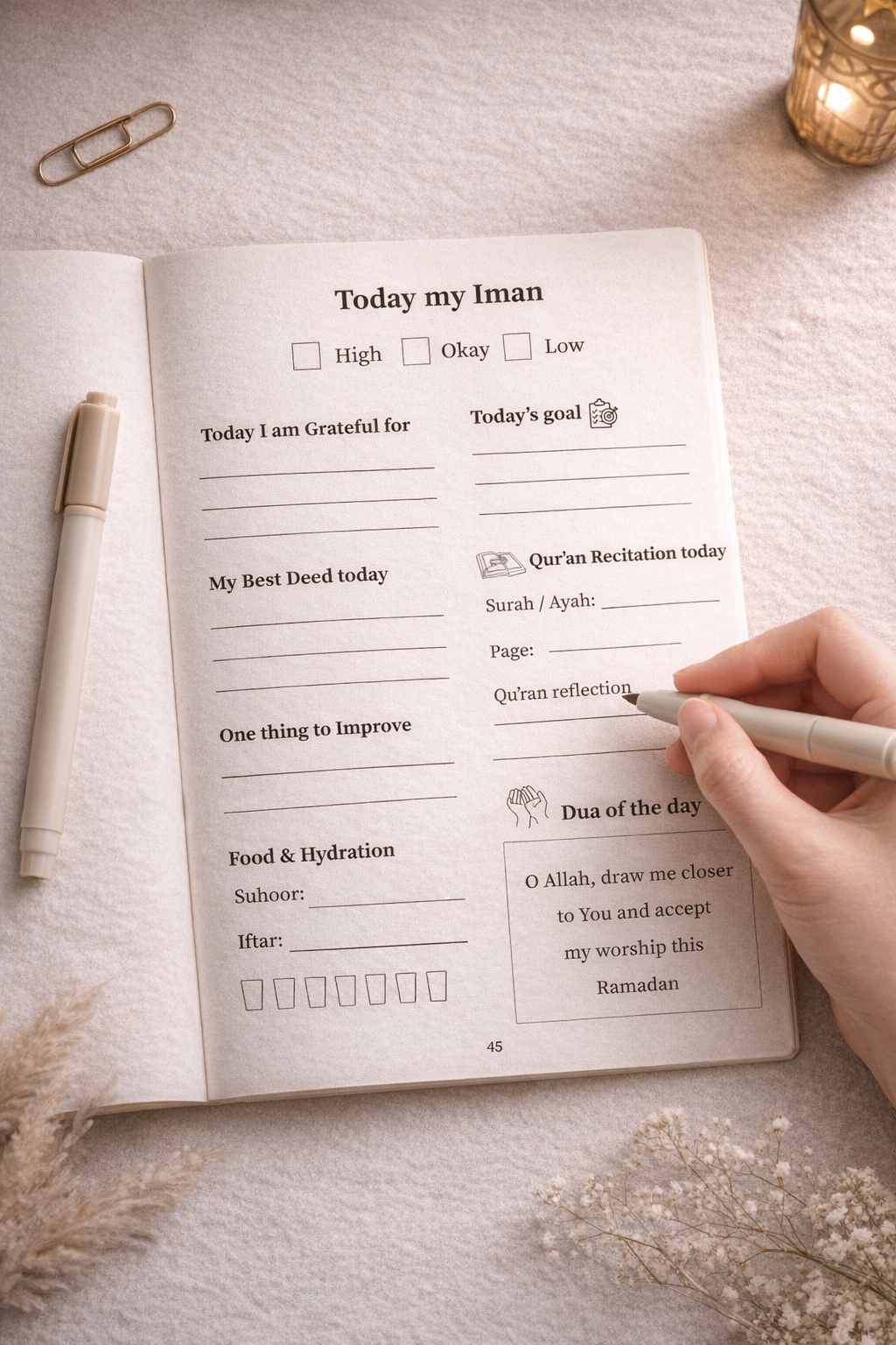 Ramadan Planner 2026 English (Digital Download)