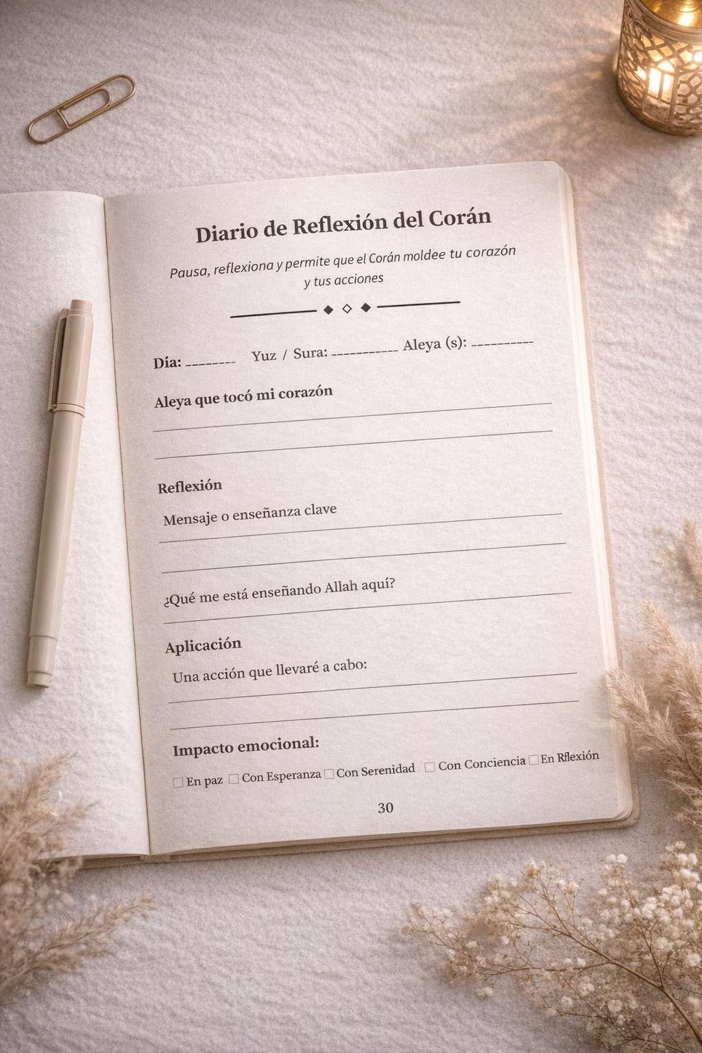 Ramadan Planner 2026 -  Español (Descarga Digital)